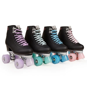 Artificial Leather Roller Skates Double Line Skates Women Men Adult Two Line Skate Shoes Patines With Four colors PU 4 Wheels