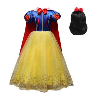 Chiximaxu Sleeping Beauty Princess Aurora Dress&Maleficent Costume for Little Girls Comic Con Evil Queen Cosplay Masquerade Costumes