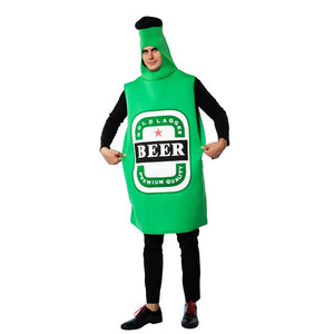 Halloween Costume For Adult Men Beer Bottle Costume Oktoberfest Outfit Carnival Party Wear