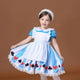 Girls Alice in wonderland Alice Fancy-Dress Childs Halloween Carnival Party Cosplay Fantasy Costume