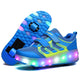 USB Charging Sneakers Led Light Roller Skate Shoes for Children Kids Led Shoes Boys Girls Shoes Light Up Unisex