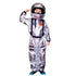 Silver Spaceman Jumpsuit Boys Astronaut Costume For Kids Halloween Cosplay Children Pilot Carnival Party Fancy Wear