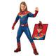 Captain Marvel Child Girls Superhero Kids Halloween Cosplay Carnival Party Costume