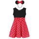Baby Girl Minnie Mouse Clothing Above Knee Mini Falda Toddler Polka Kid Summer Party Tulle Dress Mickey Clothes Child Frock