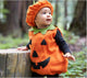 Kids Halloween Costumes Cartoon Pumpkin Cute Outfit Microfiber Hat Special Party Baby Rompers Lovely Kids Suit