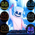 DJ Marshmallo LED Luminous Helmet Cosplay Props Unisex DIY Bar Music Party Marshmello Masks