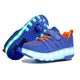 Chiximaxu LED Sports Shoes Wheel Sneakers for Kids Adult USB Charging Glowing Roller Shoes with Lights