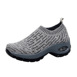 Running Sneakers Fashion Breathable Mesh Casual Shoes Platform Sneakers Men Platform Slip-On Sneakers Walking  Women Shoes