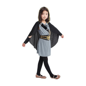 Girls Young Artemis The Powerful Greek Goddess Of The Hunt Child Mythical Forest Hooded Huntress Halloween Costume
