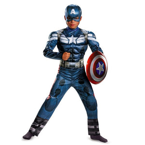 Boys Captain America Movie Halloween Cosplay Costume
