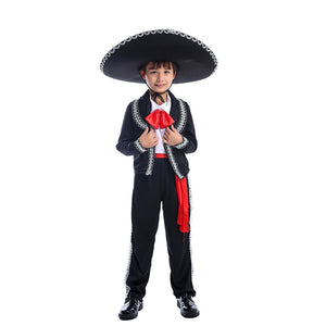 Traditional Mexican Mariachi Amigo Dancer Child Boys Festival And Parties Costume