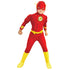 Boy The Flash Muscle Superhero Costume Kids Fantasy Comics Movie Carnival Party Halloween Cosplay Costumes