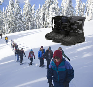 Boys Girls Waterproof Snow Boots Kids Outdoor Frosty Winter Sports Boots